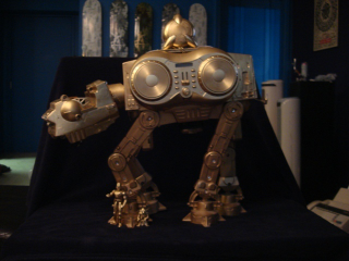 Illustration for article titled The AT-AT Walker iPod Dock is Golden